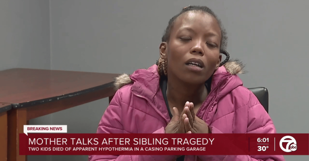 Detroit mother loses children to winter cold